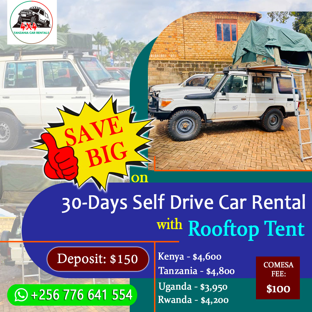 30-days-self-drive-car-rental-with-rooftop-tent-discounted-trip-tanzania